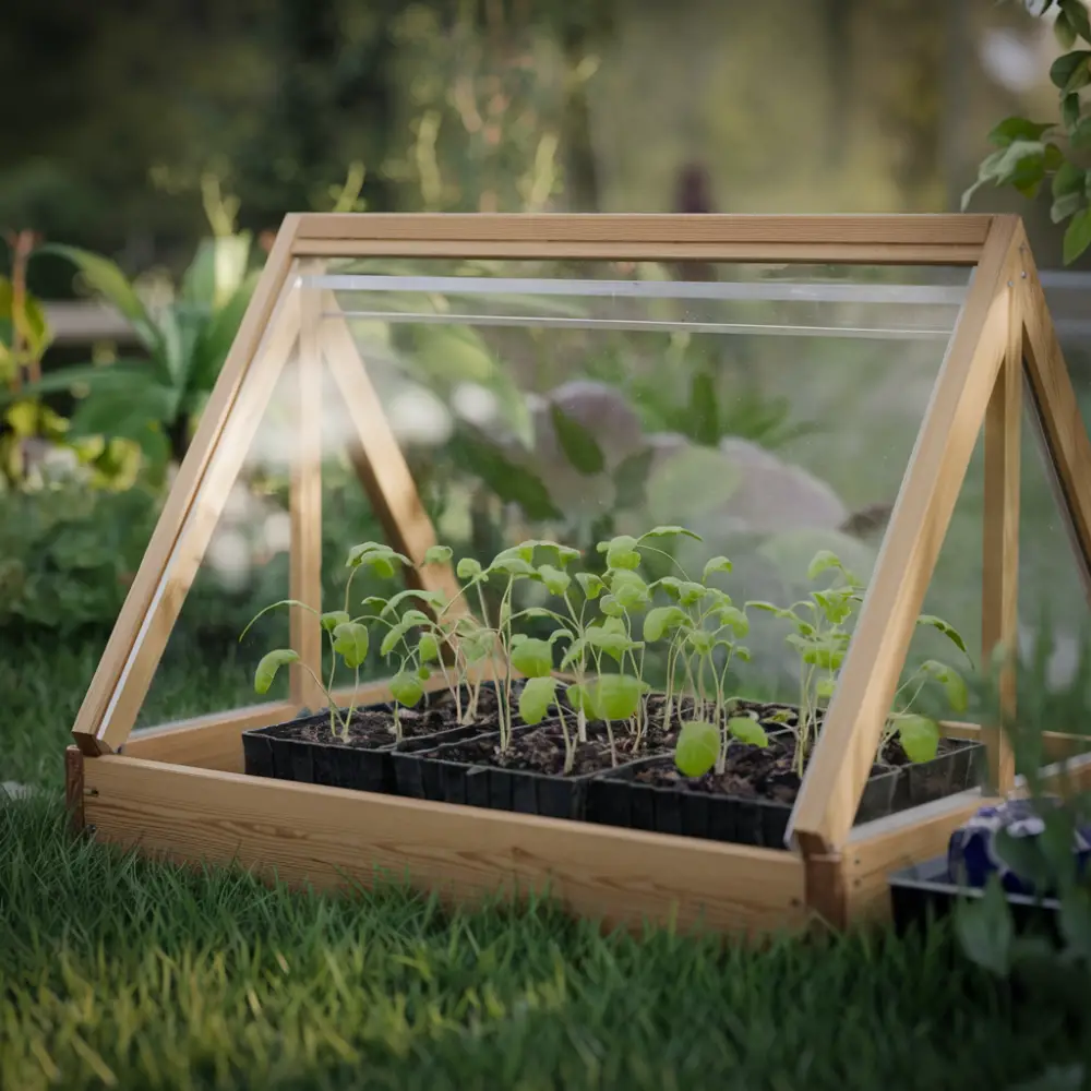 cold frame for April cold weather gardening
